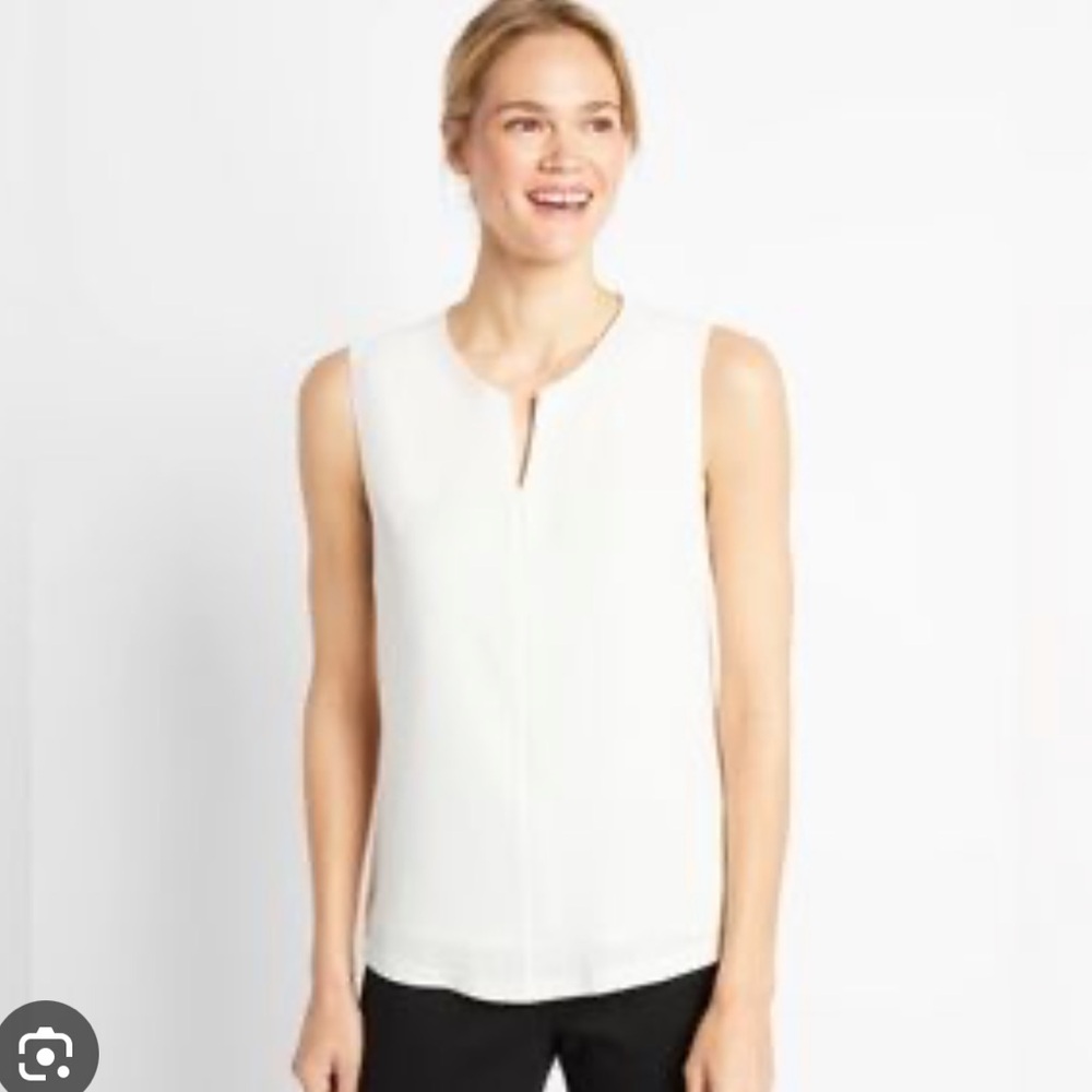 Of Mercer Malcolm Sleeveless Top (Ivory XS)